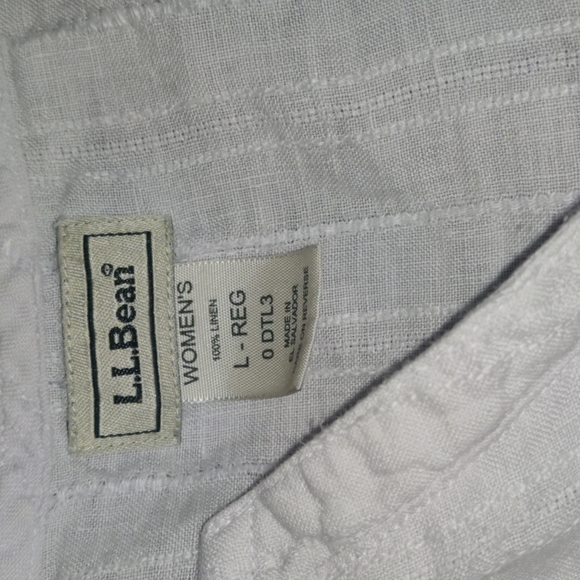🌼🌸🌺 LL Bean off-white v-neck tunic 🌸🌺🌼 - Picture 2 of 3